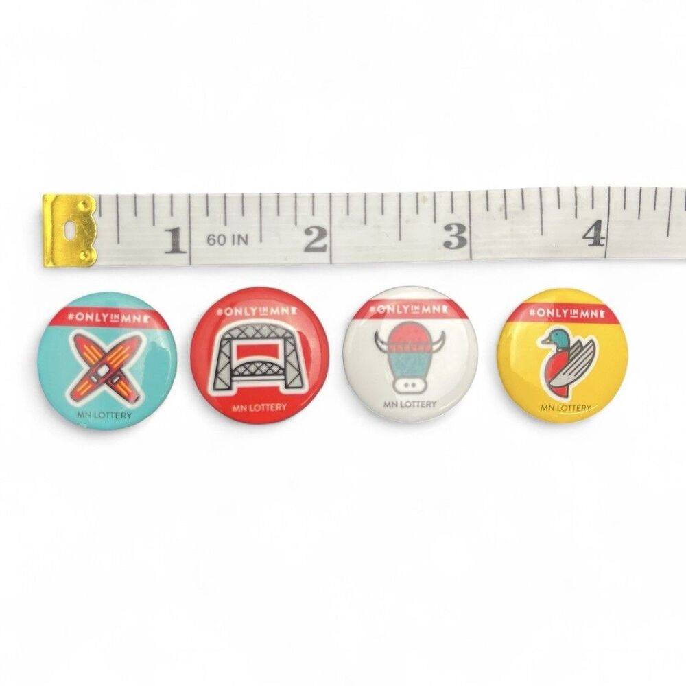 Minnesota Lottery Promotional Buttons